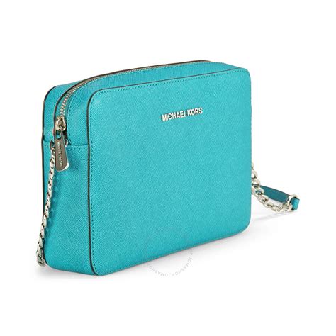 michael kors tile blue bag|Michael Kors blue crossbody.